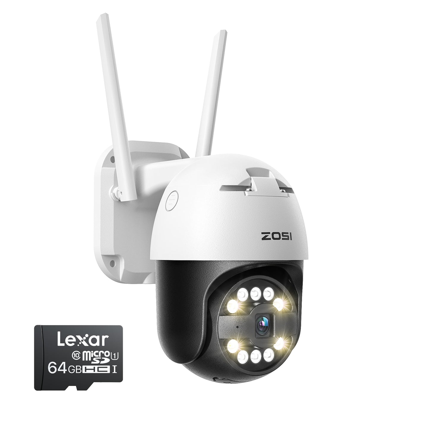 Caméra de Surveillance Sans Fil Haute Définition ZOSI C296 5MP PTZ - Détection humaine et suivi