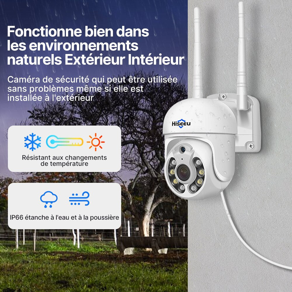 Hiseeu 5MP WiFi CCTV Camera Security System Kit 10CH NVR Recorder Set P2P Outdoor Wireless IP Cameras Video Surveillance System
