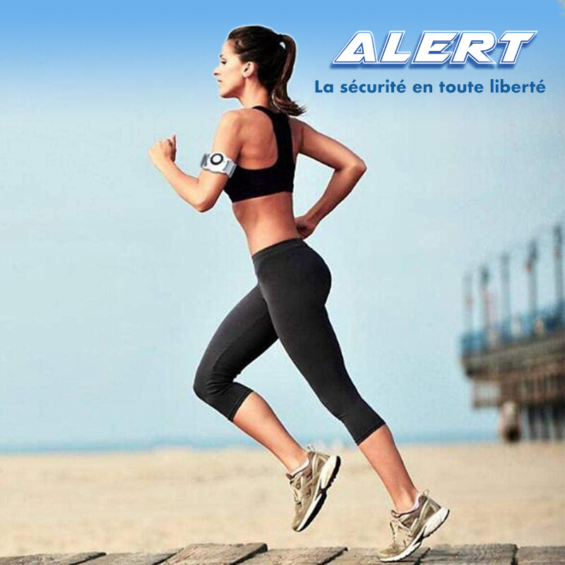ALERT, Bracelet Alarme 130 dB et LEDs rouges