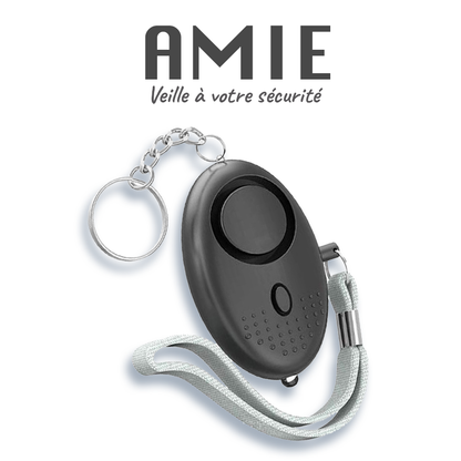 AMIE, Alarme portable Anti Agression 130dB avec led blanche.