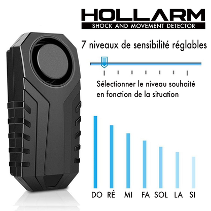 HOLLARM Alarme pour 2 roues à télécommande