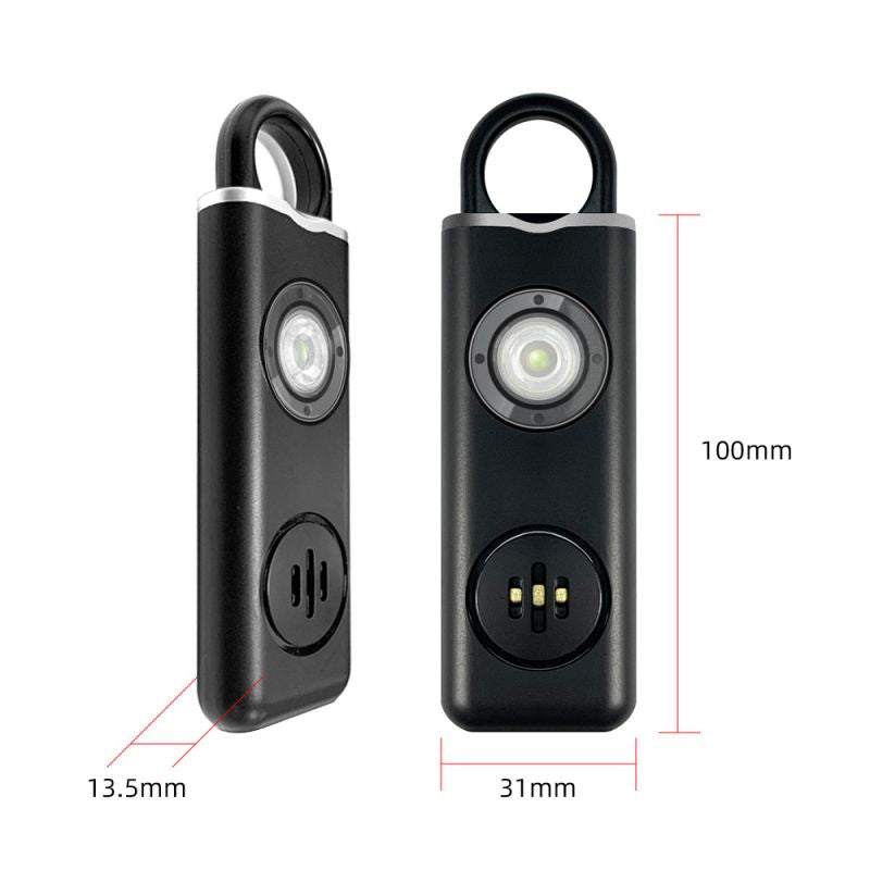 MARCUS, Alarme portable rechargeable, 130dB avec led blanche stroboscopique,