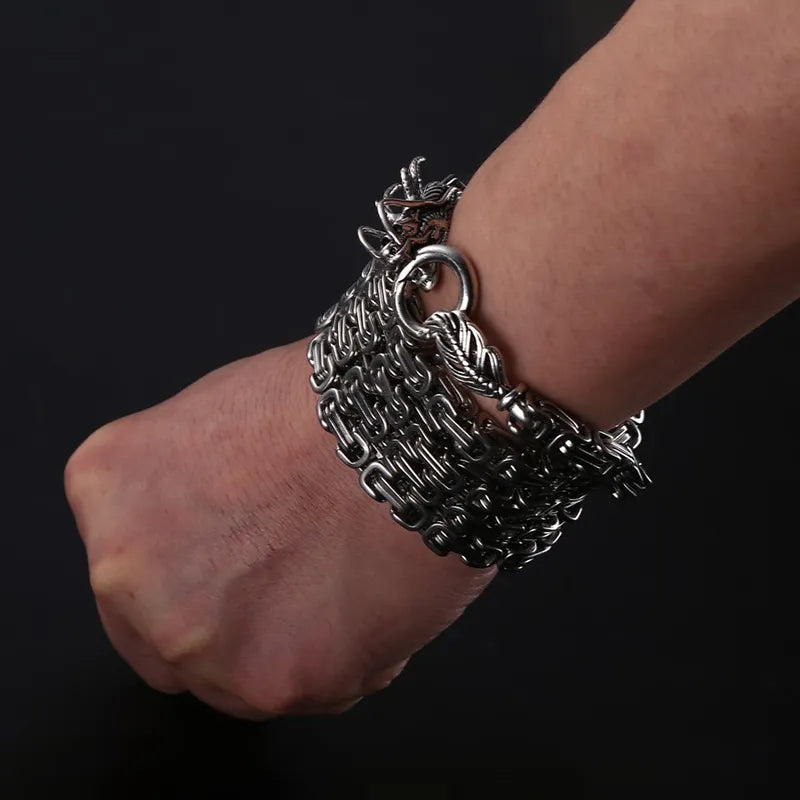 Chaine Dragon acier/cuivre