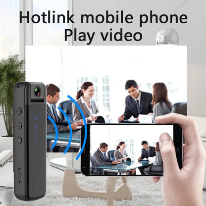 Ne manquez plus aucun moment important ! Mini Caméra HD 1080P avec vision nocturne et détection de mouvement.