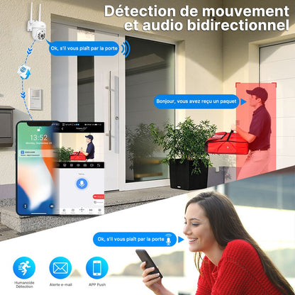 Hiseeu 5MP WiFi CCTV Camera Security System Kit 10CH NVR Recorder Set P2P Outdoor Wireless IP Cameras Video Surveillance System