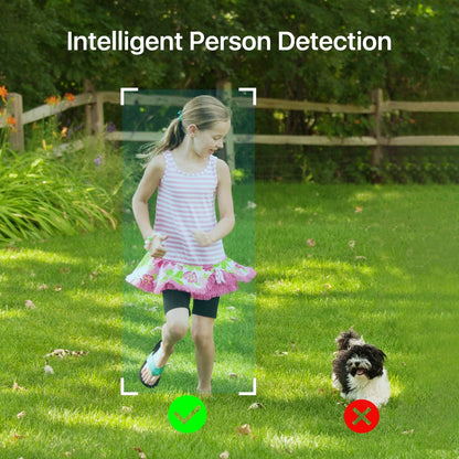 Caméra de surveillance sans fil intelligente HD ZOSI 3MP avec détection humaine AI et vision nocturne en couleur
