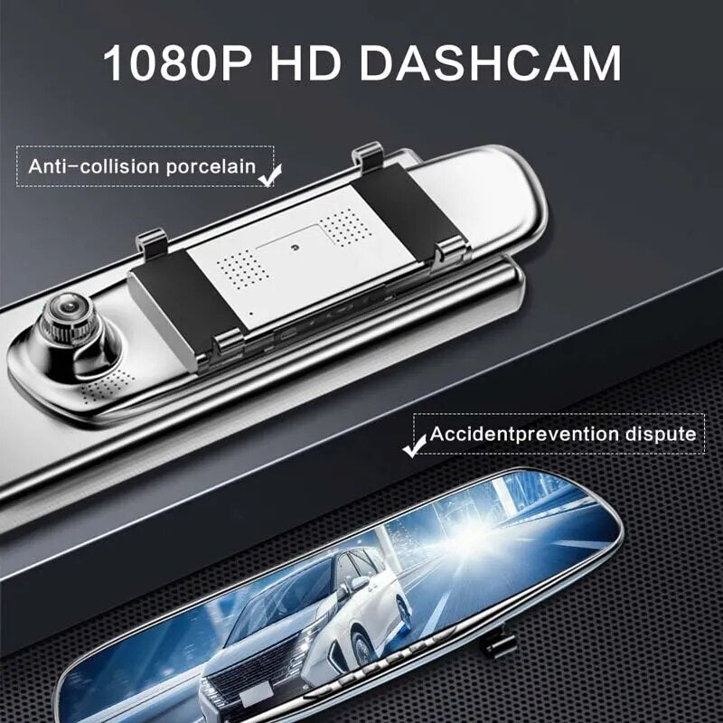 Caméra embarquée HD 1080P avec vision nocturne infrarouge et enregistrement vidéo.