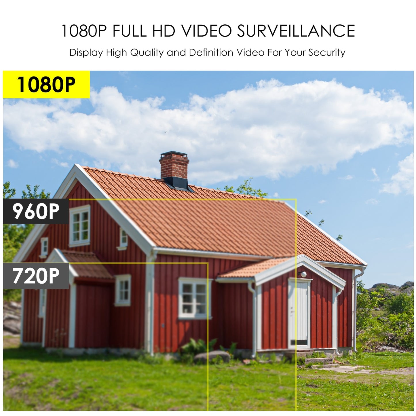 Caméra de surveillance sans fil intelligente HD ZOSI 3MP avec détection humaine AI et vision nocturne en couleur