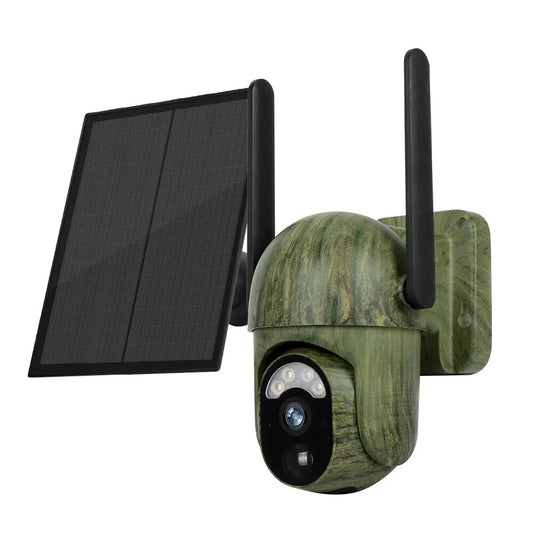 Caméra de sécurité solaire sans fil extérieure WiFi / 4G à détection humaine/animale conversation bidirectionnelle IP66 étanche