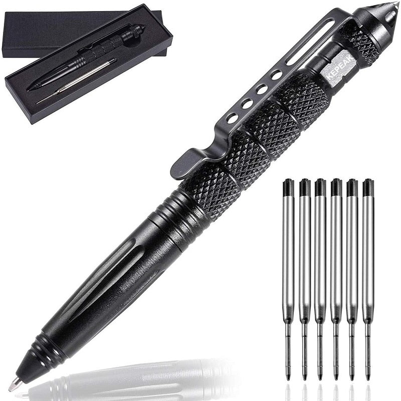 Stylo Multi-fonctionnel Anti-dérapant  TACTICAL, votre allié ultime pour la défense personnelle